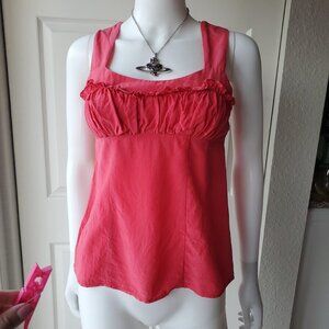 nanette lepore pink silk sleeveless top size 4
